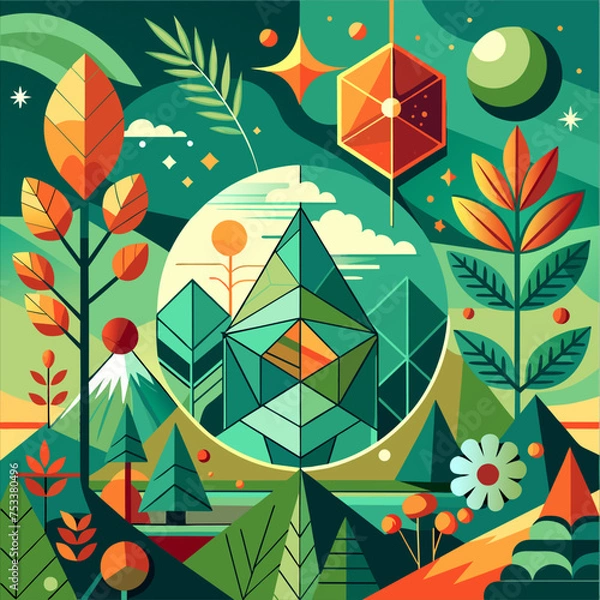 Obraz pattern with flowers