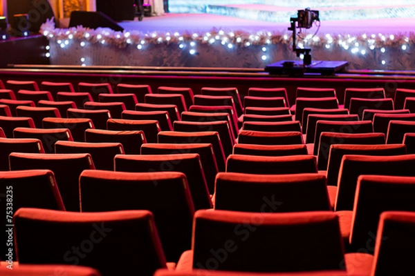 Obraz Empty theater chairs