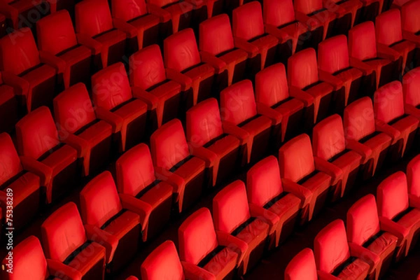 Obraz Empty theater chairs
