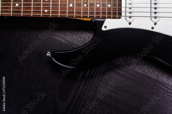 Obraz electric guitar on black background