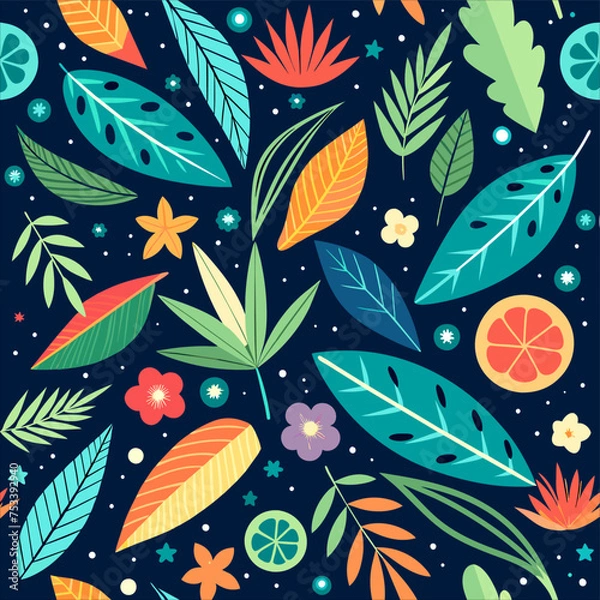 Obraz seamless floral pattern with flowers