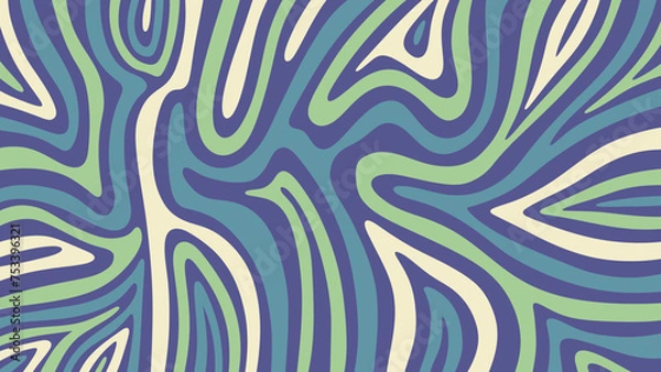 Fototapeta Background with waves seamless pattern. backdrop template