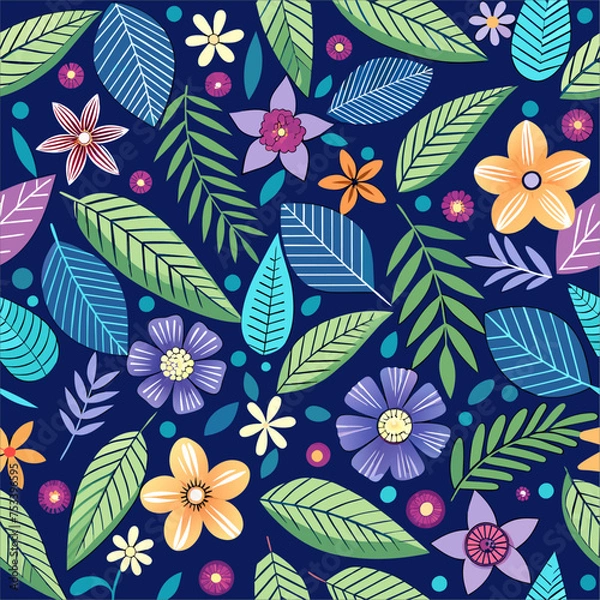 Obraz seamless pattern with flowers