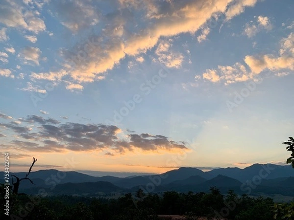Fototapeta Kong Lan, a tourist attraction in Mae Hong Son, Pai Canyon, a natural wonder