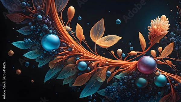 Obraz Dark abstract texture background