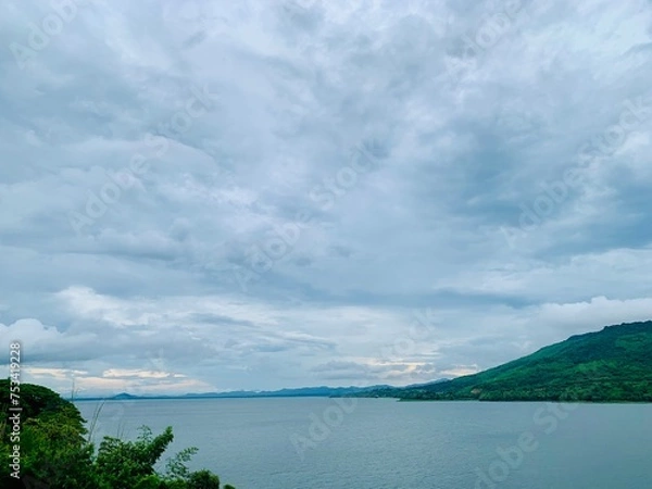 Fototapeta Windmill view point Lam Takhong Dam