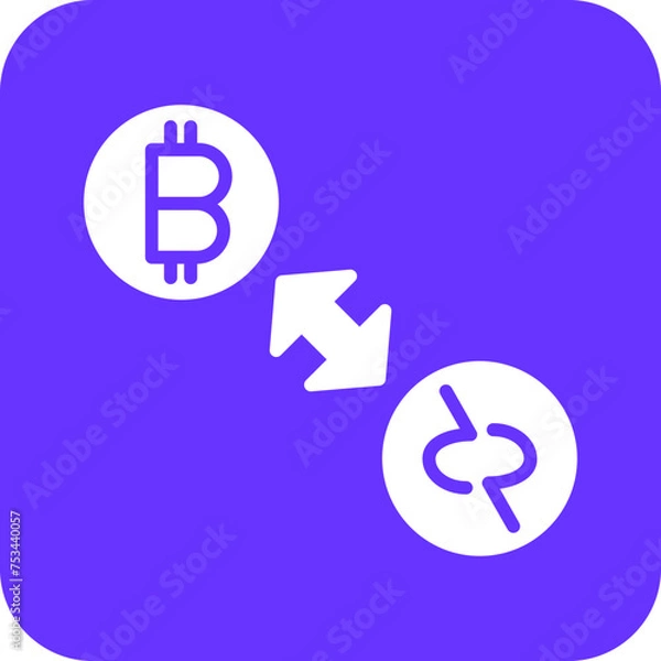 Fototapeta Atomic Swap Icon Style