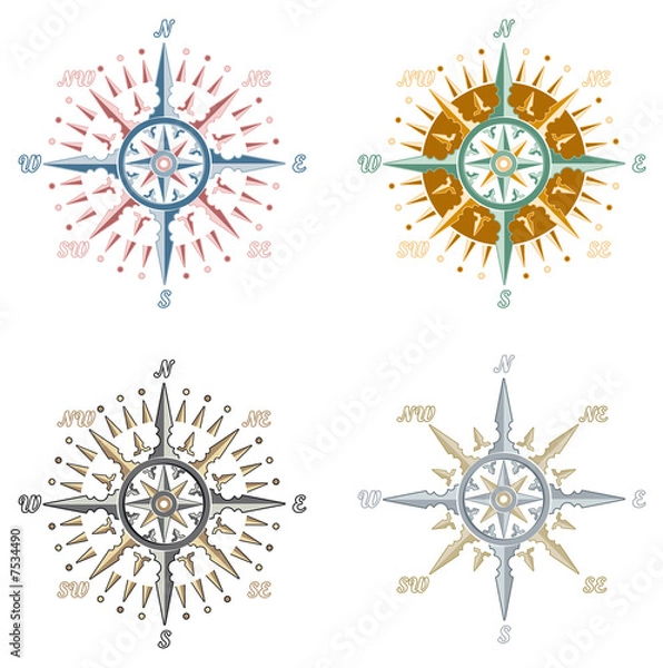 Obraz rose des vents
