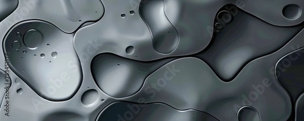 Fototapeta Membrane abstract in monochrome shades of gray for elegant minimalist background designs