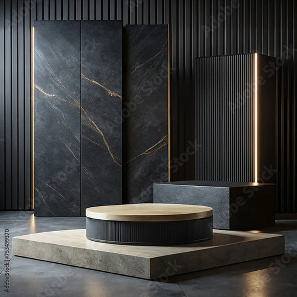 Obraz Black Rock Background