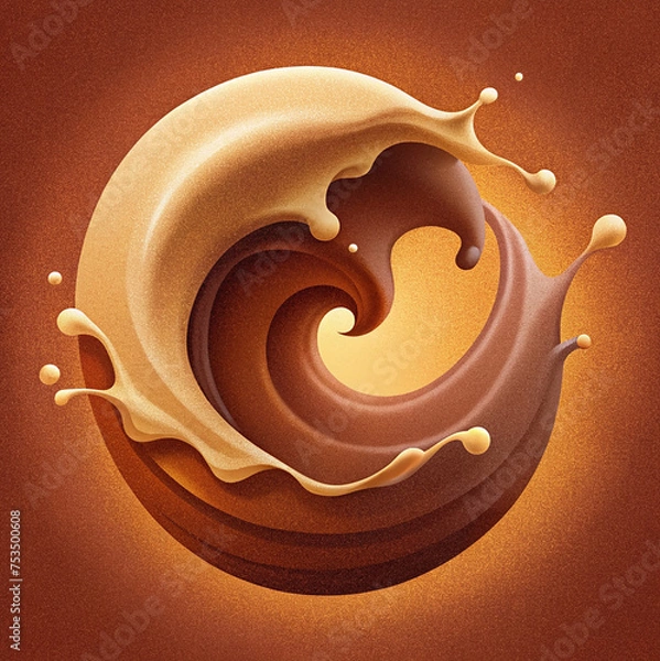 Obraz Chocolate Wave Background