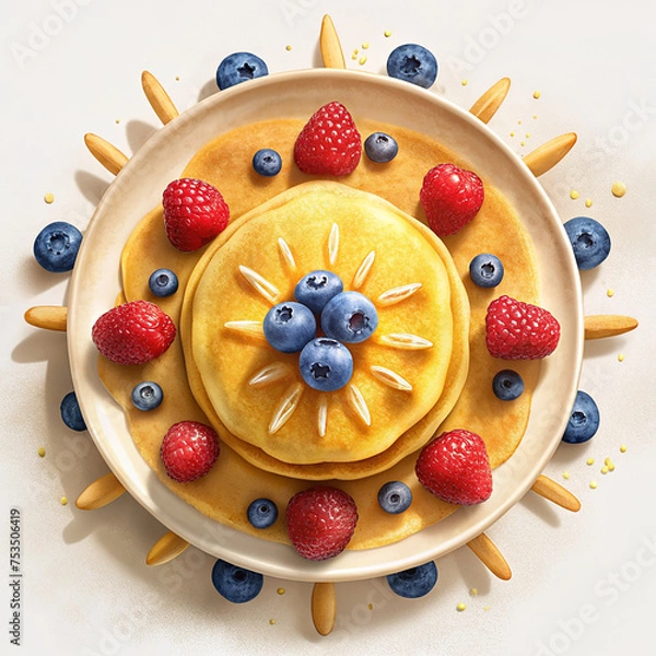 Obraz Pancakes in Different Shapes