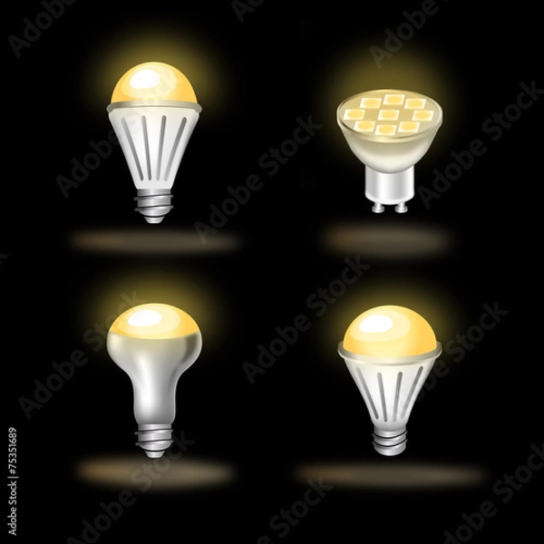 Obraz LED light bulbs