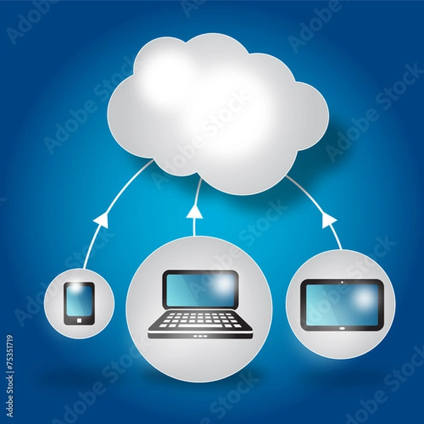 Obraz Cloud mobile technology