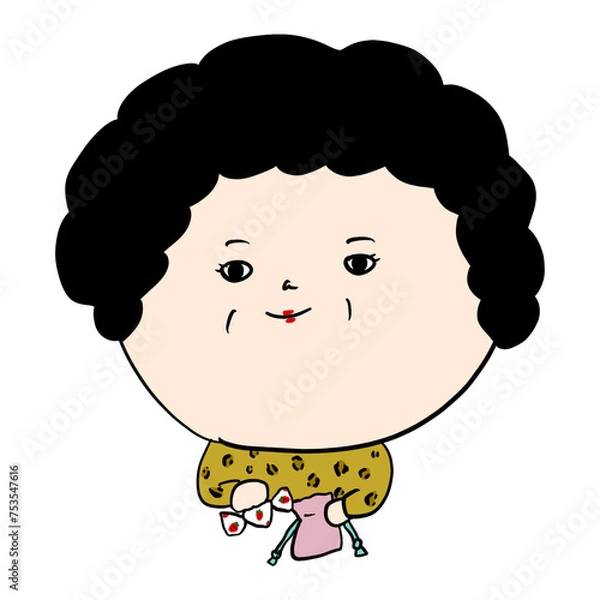 Obraz 飴ちゃんを配るおばちゃん