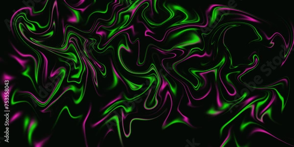 Obraz abstract green and purple blure with black background
