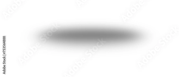 Obraz Soft shadow ellipse isolated on transparent background