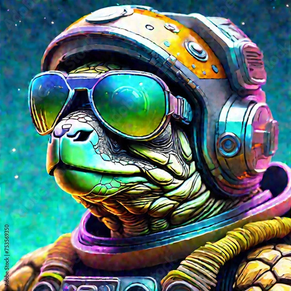 Fototapeta A Tortoise Astronaut