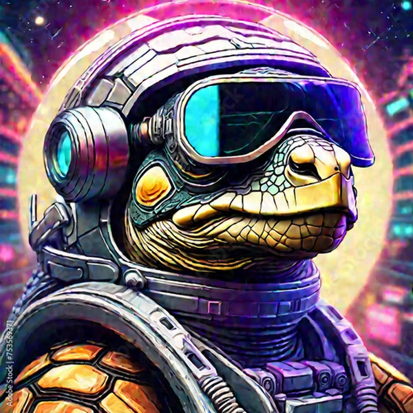 Fototapeta A Tortoise Astronaut