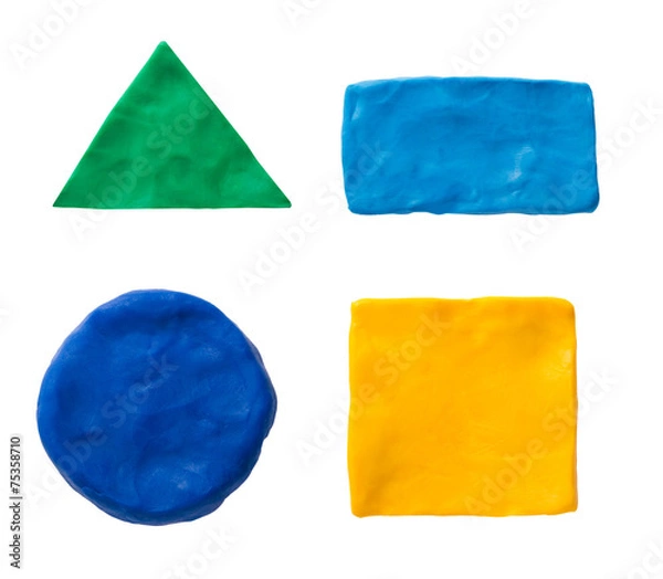 Obraz Plasticine  geometric shapes
