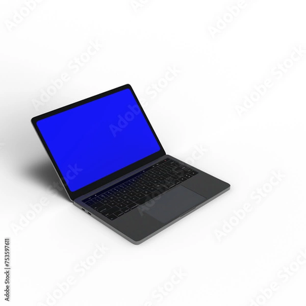 Obraz ノートパソコン パソコン ラップトップ 影付き 透過影 半透明影 透過PNG