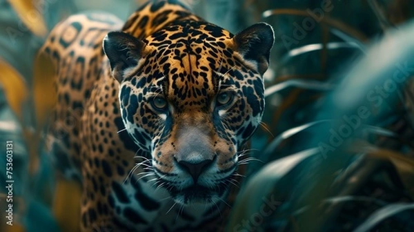 Obraz a cinematic and Dramatic portrait image for jaguar
