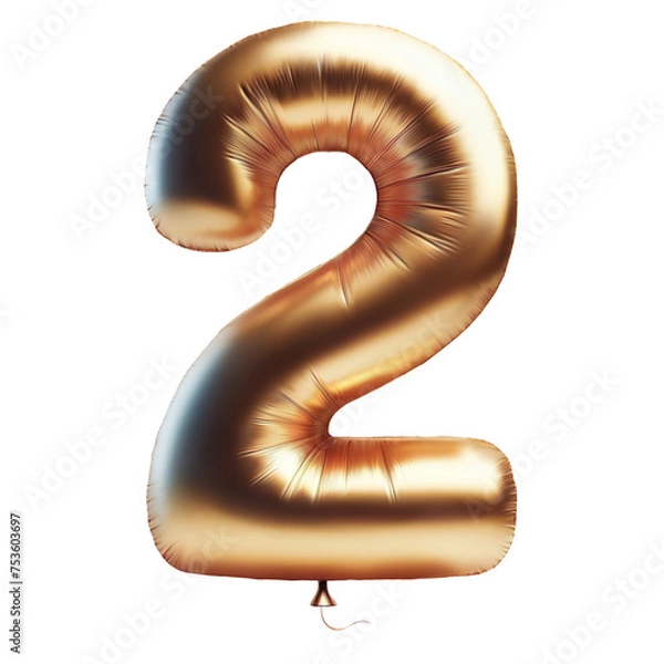 Obraz Gold balloon number two