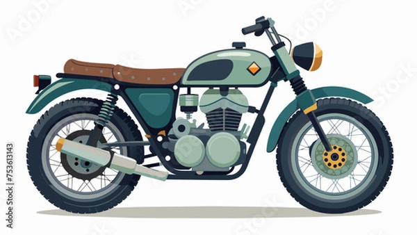 Obraz motorcycle isolated on white