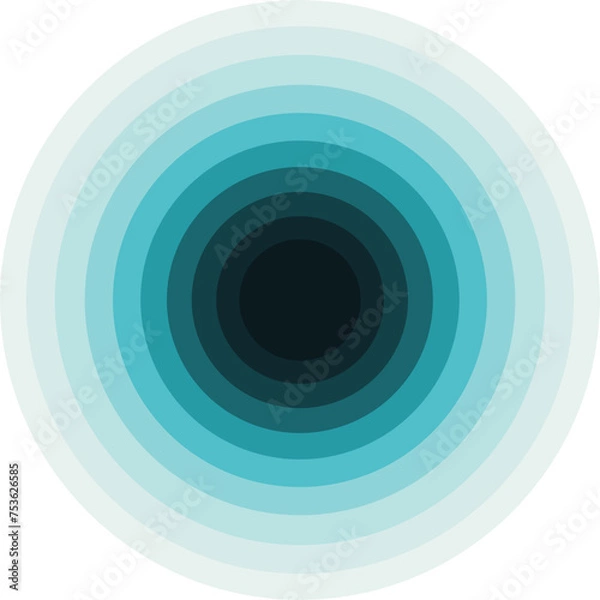Obraz Circle layers abstract, Abstract modern gradient horizontal, shades of colors.