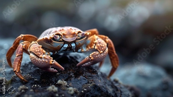 Fototapeta a cinematic and Dramatic portrait image for crab