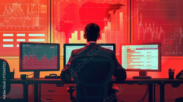 Fototapeta Marketing and data analyse