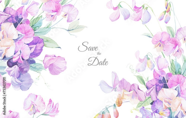 Obraz 
floral illustration pattern