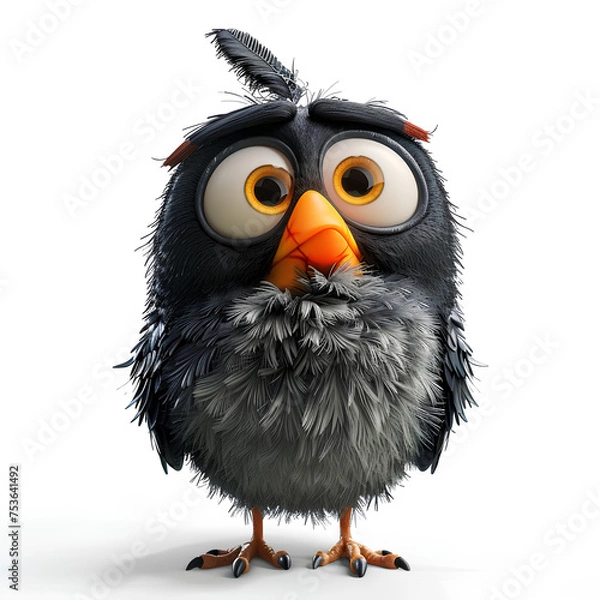 Obraz robin bird cartoon