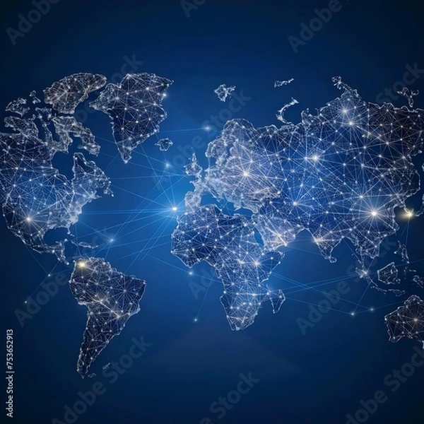 Fototapeta world map,generative ai