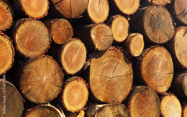 Fototapeta Holzstapel