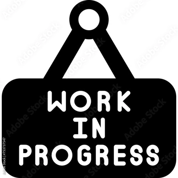 Obraz Work In Progress Icon