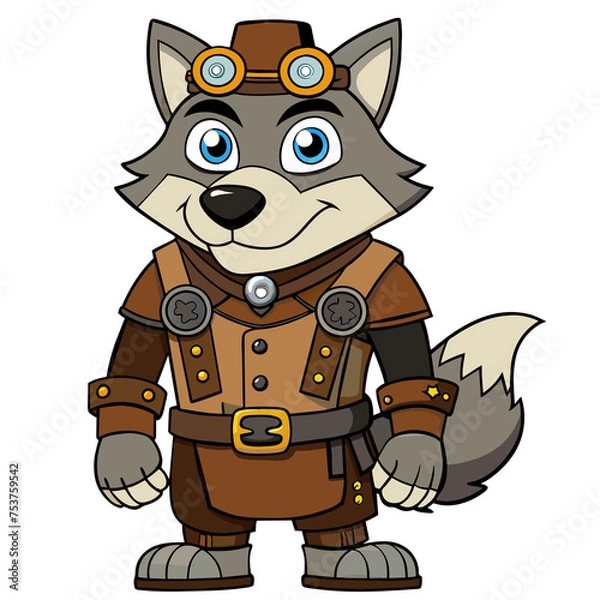Obraz Steampunk Wolf