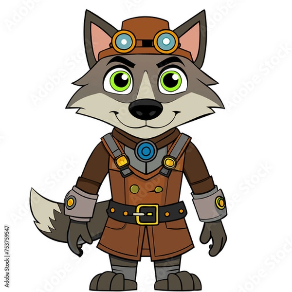 Obraz Steampunk Wolf