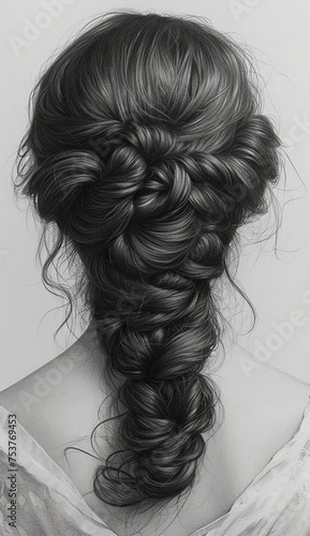 Fototapeta generative ai woman with hair