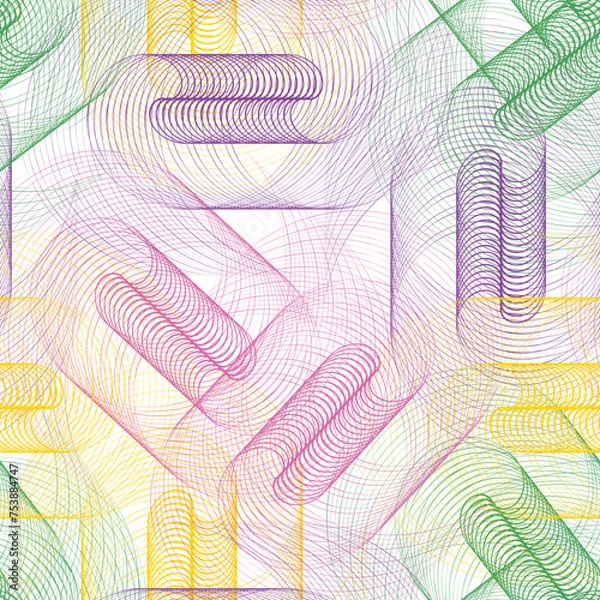 Obraz geometric design vector seamless pattern