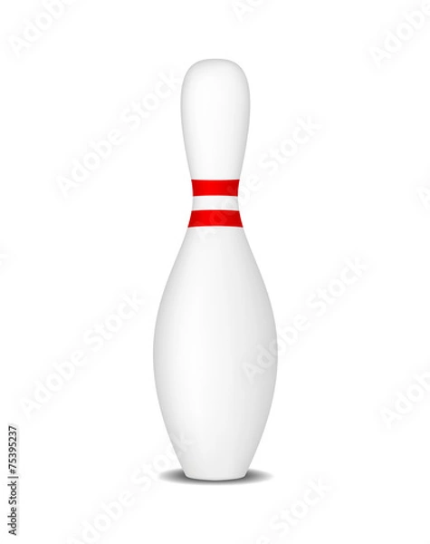 Obraz Kręgielnia z czerwonymi paskami