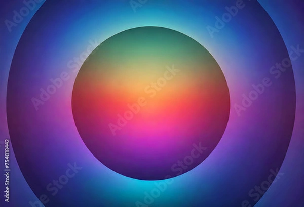 Fototapeta Circular Gradient Background, Background, Gradient, Circular, Colorful, Wallpaper, Abstract, Vibrant, Design, Texture, Pattern, Modern, Decoration, Artistic, Digital, AI Generated