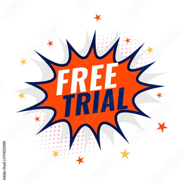 Fototapeta comic style free trial sticker background buy full access