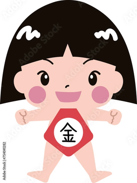 Fototapeta 金太郎のイラスト