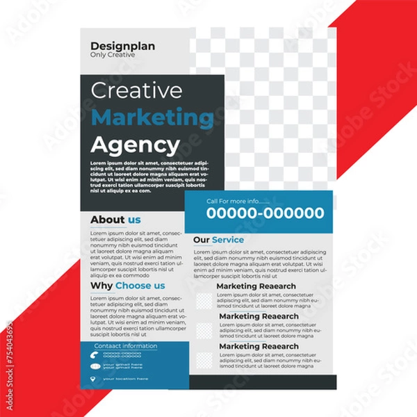 Fototapeta modern design template for business presentation