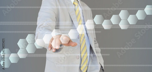 Fototapeta Business concept science human development