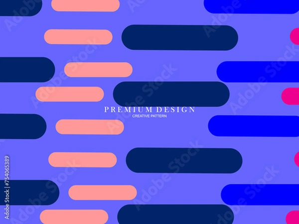 Fototapeta Background for the composition of colorful minimalist line art shapes with a modern concept.