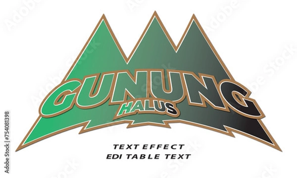 Obraz text effext campign with gradien colour