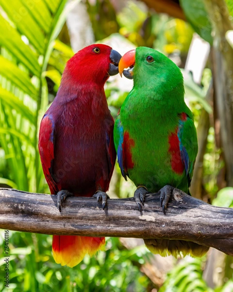 Obraz pareja de loros