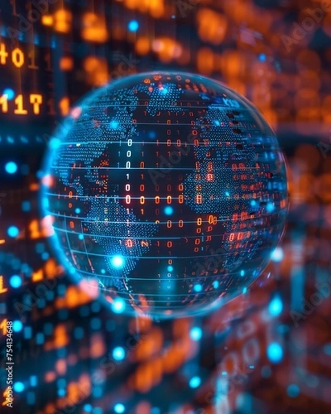 Fototapeta FTA implications in digital world economy